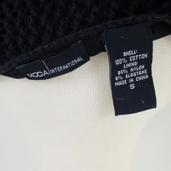 VS Moda International Black Studded Crochet Dress - Picture 12 of 12